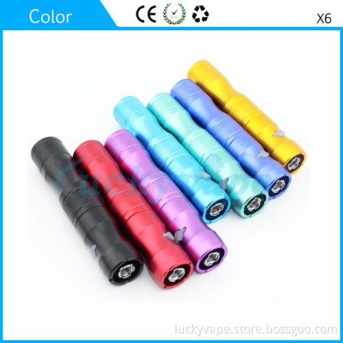High Quality 1300mAh Capacity X6 Lava Tube E-Cigar Battery
